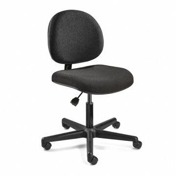 E1590 Task Chair Fabric Black 17-22 Seat Ht