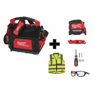 Tool Tote General Purpose Red 31 Pockets