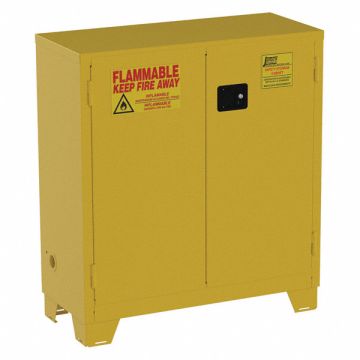 Flammable Safety Cabinet 30 gal Yellow