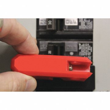 Circuit Breaker Lockout 3/4 in H Red