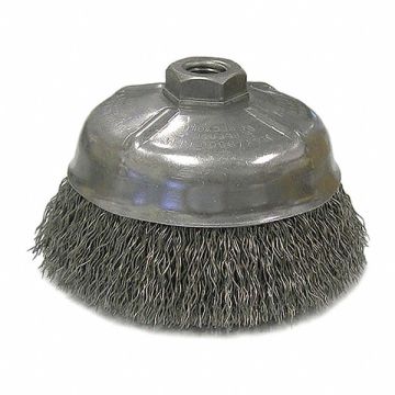 Crimped Wire Cup Brush 5 in.Dia Steel