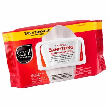Sanitizing Wipes 72 ct Soft Pack PK12
