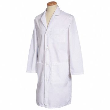 Lab Coat S White 40-1/4 in L