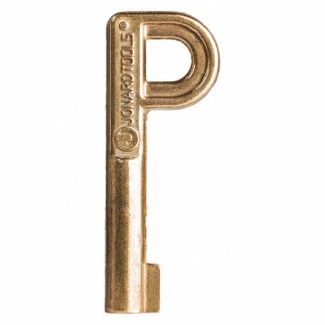 P Key For Self Lock Pedestal Lock Brass