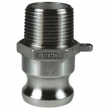 Cam and Groove SS Adapter Male NPT 1/2