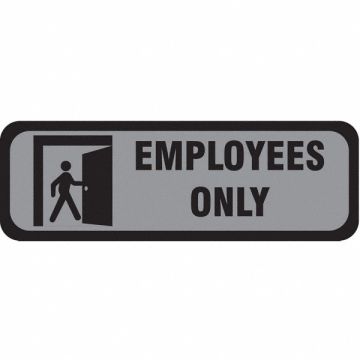 Facility Sign 3.25in x 9.25in Aluminum