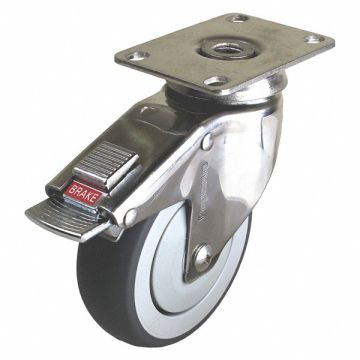 Quiet-Roll Medical Plate Caster Swivel