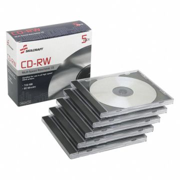 CD-RW Disc 700 MB 80 min 4x-12x PK5