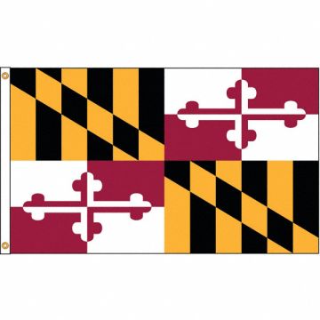 D3772 Maryland Flag 5x8 Ft Nylon