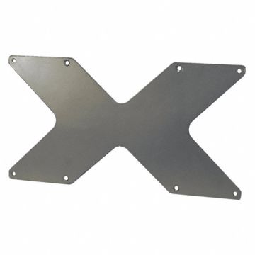 Adaptor Plate Silver 0.1 Dx8.4 Hx16.3 W