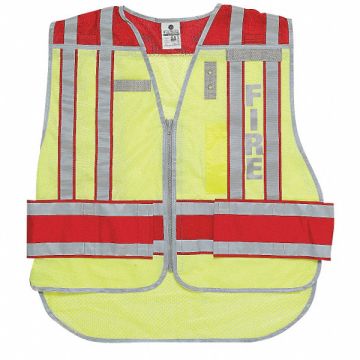 Safety Vest Hi Vis Green Fire 2XL