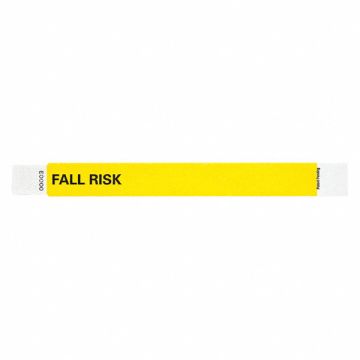 ID Wristband 1 in W Fall Risk PK500