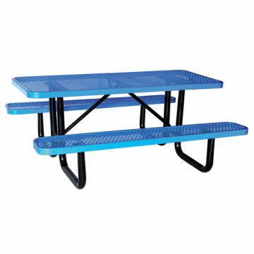 E0150 Picnic Table 72 W x62 D Blue