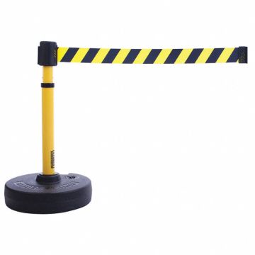 Barrier System Yellow with Black Stripes