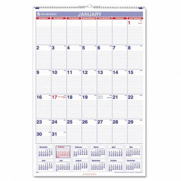 Wall Calendar Monthly 20 x 30 In