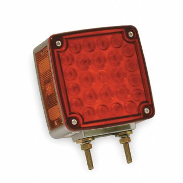 Two SidedLamp Square Red Yellow 4-5/8 L