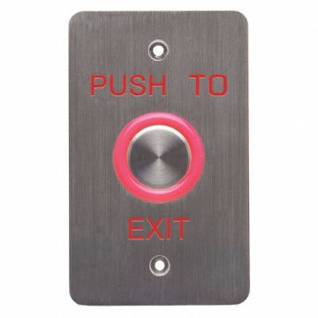 Push to Exit Button SS Green/Red