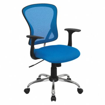 Task Chair Blue Seat Mesh Back
