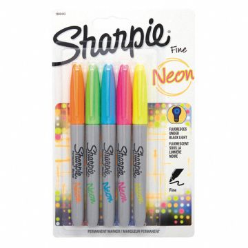 Sharpie Marker Neon Assorted PK5