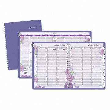 Appointment Book Purple 4-7/8 x 8