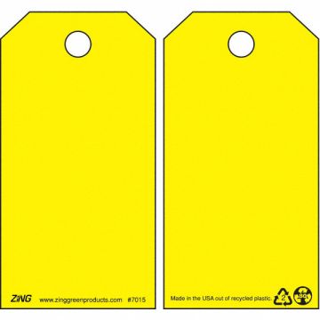 Danger Tag 5 3/4in H 3in W Plastic PK10