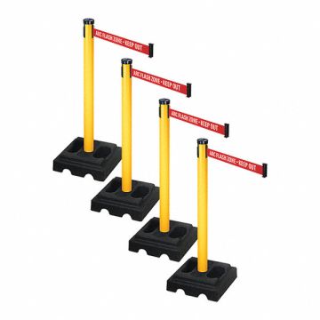 Barrier Systems Post Yellow 9 ft Belt