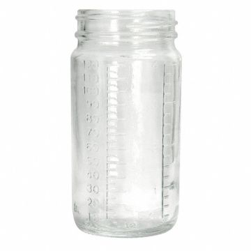 Beaker Bottle 240mL Glass Wide PK24