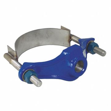 Saddle Clamp 4 Pipe Size 1.5 NPT Outlet