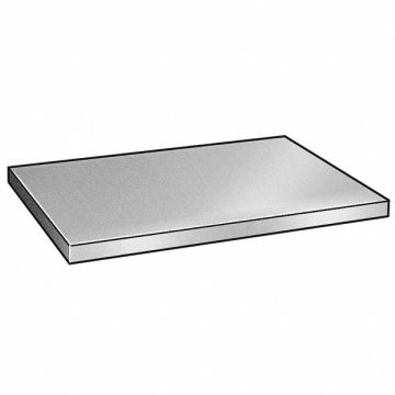 Blank Aluminum 2024 1 x 12 x 24 In