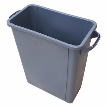D2104 Trash Can Rectangular 15-29/32 gal Gray