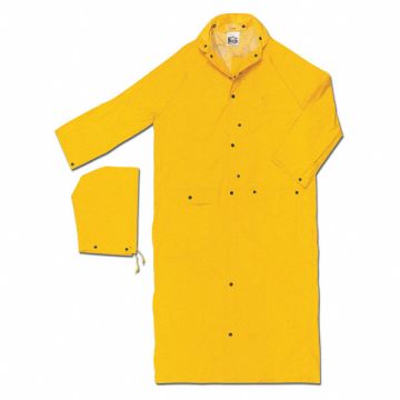 Raincoat with Detachable Hood Yellow S