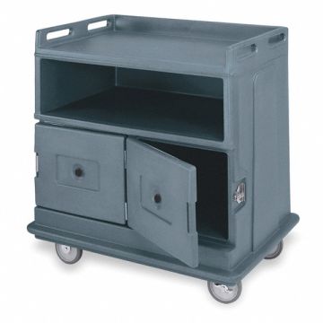 Beverage Service Cart Poly Gray