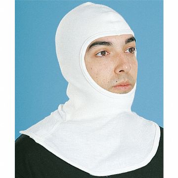 Flame Resistant Hood Over The Head White