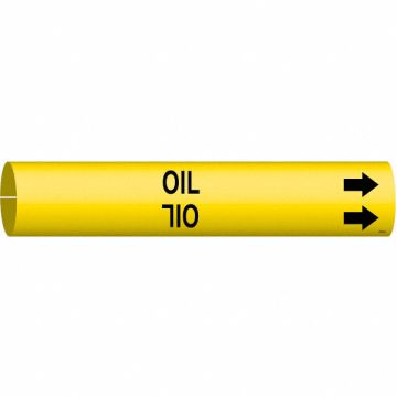 Pipe Marker Oil 13/16 in H 4/5 in W