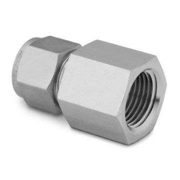 Connector, Tubing, 1/2" Tube X 1/4" Fnpt 316SS