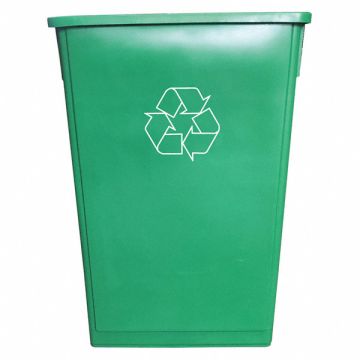 Trash Can Rectangular 23 gal Green