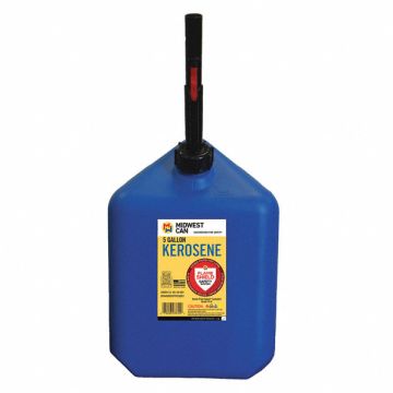 Kerosene Can 5 gal Self Blue HDPE