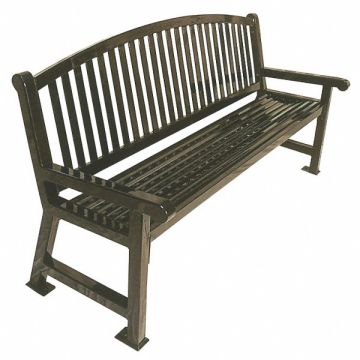 Outdoor Bench 72 in L 36 in H BLU