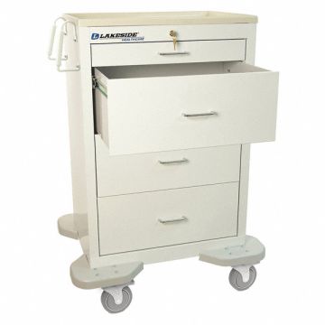 Medical Cart White Cabinet