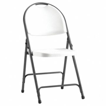 Molded Resin Fold Chair White/Black PK4