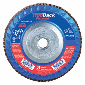 Flap Disc Ceramic T29 4.5x5/8-11 60PK10