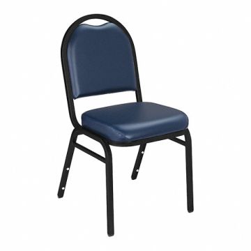 Stacking Chair Steel Blue/Black