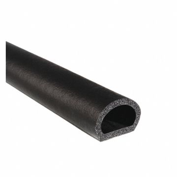 Rubber Seal P-Shaped 0.76 in H 25 ft L