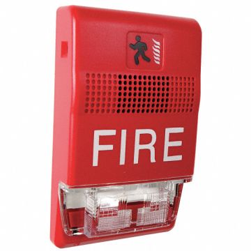 Chime Strobe Marked Fire Red