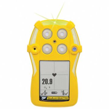 Gas Detector H2S 0-200 ppm Rechar OE Ylw