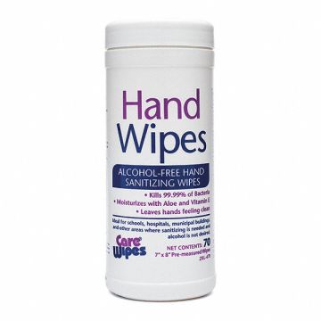 Hand Sanitizing Wipes 7 x 8 White PK6