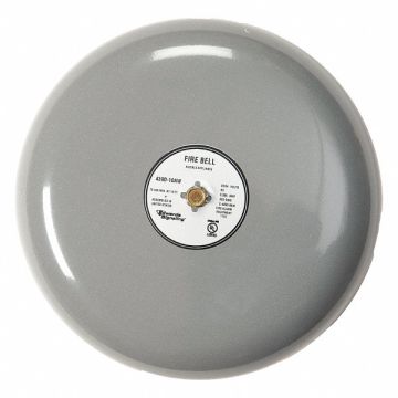 Fire Bell Gray 8 in 20 to 24V