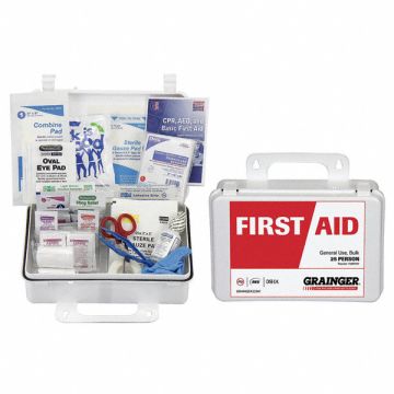 First Aid Kit Bulk White 140 Pcs 25 Ppl