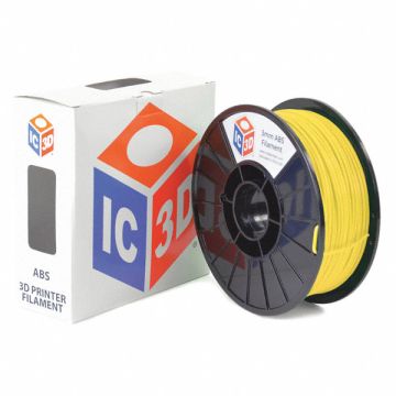 ABS Filament Yellow 3mm 1kg Reel