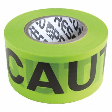Barricade Tape Lime Glo/Blk 500ft x 3In